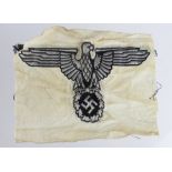German SS wire woven cloth eagle, unissued