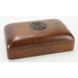 RAMC interest a Kings Crown wooden tobacco box