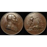 British Commemorative Medal, bronze d.41mm: Admiral Early Howe, Naval Victory of the First of June