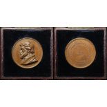 British Commemorative Medal, bronze d.56mm: Thomas Carlyle (essayist and historian) 80th Birthday