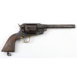 US Remington 19th century percussion revolver converted to rim fire.