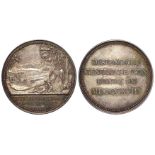 French Medical Award, silver (marked ARGENT) d.34mm, 16.29g: "Good Samaritan" medal by M. Penin,