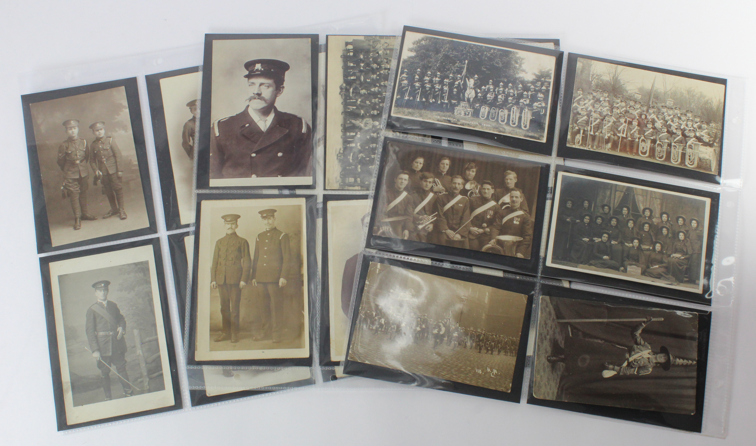 WW1 era Uniformed Organisations range of postcards, interesting lot. (36)