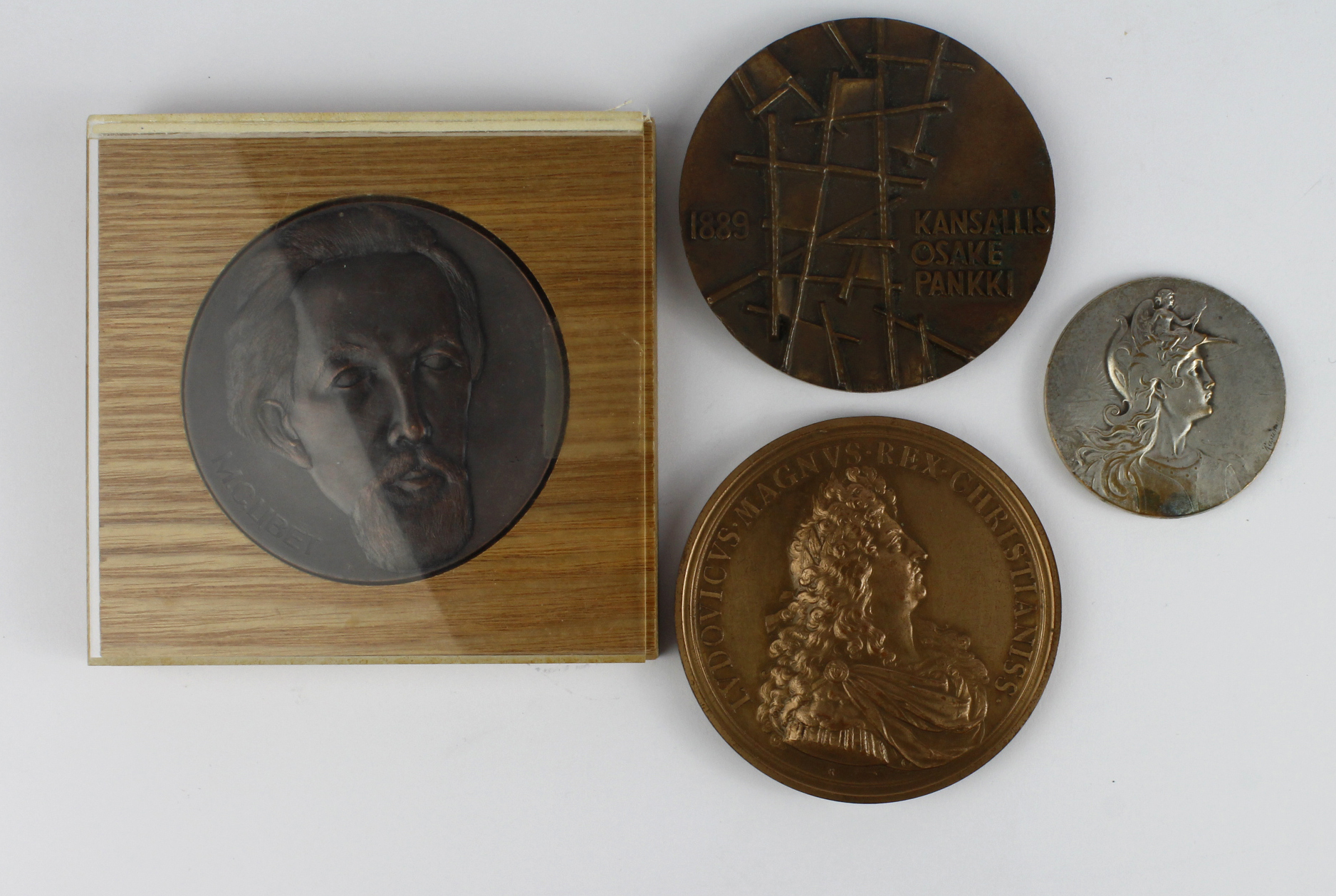 European Commemorative Medals (4) various 20thC including large bronze issues.