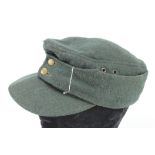 German Nazi Luftwaffe M43 hat, insignia removed