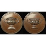 British Commemorative Medal, bronze d.53mm: Thomason's Metallic Vase 1821, Eimer #1160, EF, a few
