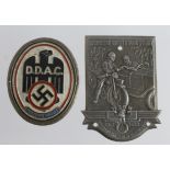 German nazi tin badges DDAC & NSKK.