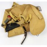 German Nazi WW2 possible Kreigsmarine lifevest or schwimmveste complete with inflation bottle in