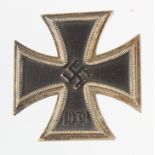 German Nazi Iron Cross 1st class unmarked.