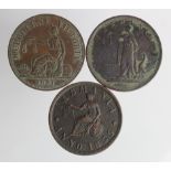 Australia 19thC Penny Tokens (3): Edwd De Carle & Co 1855 KM Tn53 GF, Hide & De Carle 1857 KM