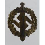 German Nazi SA Sports badge in gold