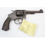 US lend lease WW2 .38 cal Smith & Wesson military Revolver. Barrel 5", swing out 6 shot cylinder