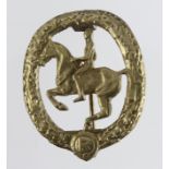 German SA Horse Rider Trainers badge, obv polished