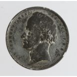 British Commemorative Medal, white metal d.48mm: Sir Isambart Marc Brunel, Thames Tunnel 1843, (