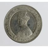 British Exhibition Medal, white metal d.51mm: Great Exhibition, Crystal Palace 1851, commemorative