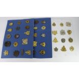 Canadian Cap Badges, mostly Queens Crown, some older noted, on 3x cards. (approx 46 badges)