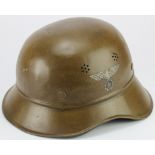 German 3rd Reich S.A Luftshulz Helmet Dated 1940.