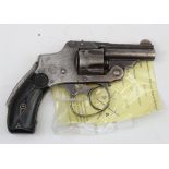 Smith & Wesson .32 Cal, 5 shot, hammerless pocket Pistol, barrel 2". Patent dates to left of