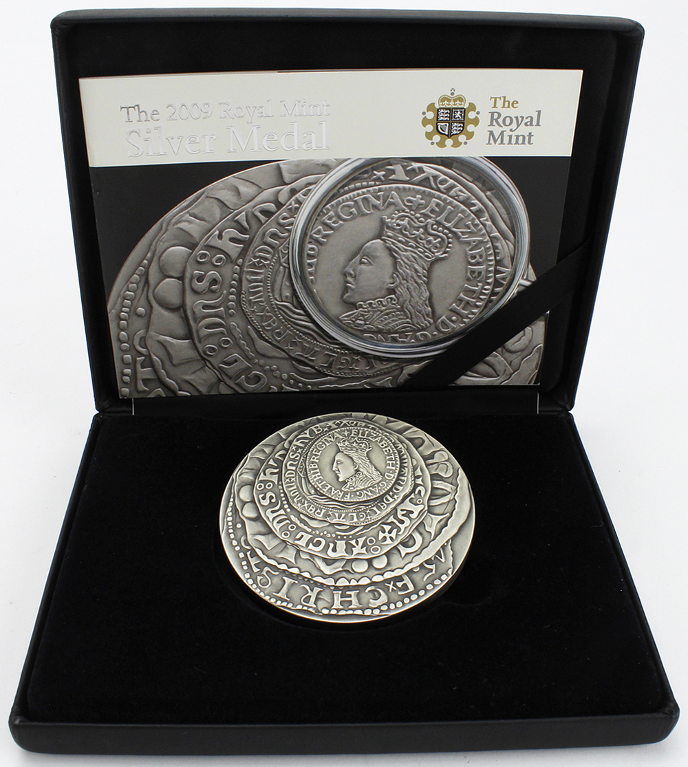 British Commemorative Medal, hallmarked silver d.65mm, 155.517g sterling: Royal Mint: The 2009 Royal