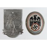 German car plaques for the DDAC and NSKK