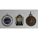 Railway medals (3) comprising (1) silver medal NUR Orphan Service, Ayrshire Comm. Hallmarked for