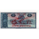 Scotland, British Linen Bank 1 Pound dated 31st March 1962, scarce TEST NOTE with no serial numbers,