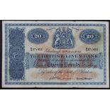 Scotland, British Linen Bank 20 Pounds dated 16th June 1952, signed A.P. Anderson, serial S/4 07/452