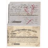 Cheque & Deposit Note, Messr's J.B. Ball & Company 18 Pounds 4 Shillings 7 Pence for Dublin, Slane