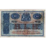 Scotland, British Linen Bank 20 Pounds dated 24th August 1939, handsigned by accountant, serial B/