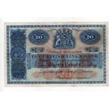 Scotland, British Linen Bank 20 Pounds dated 18th July 1949, signed George Mackenzie, serial P/4 6/