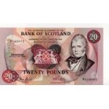 Scotland, Bank of Scotland 20 Pounds dated 15th December 1987, signed Risk & Pattullo, serial