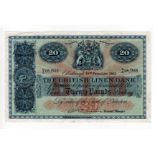 Scotland, British Linen Bank 20 Pounds dated 14th February 1962, signed A.P. Anderson, serial G/5