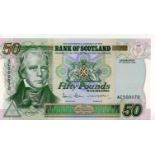 Scotland, Bank of Scotland 50 Pounds dated 1st January 2006 last date of this issue, FIRST SERIES