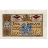 Scotland, Bank of Scotland 20 Pounds dated 11th June 1956, signed Craig & Watson, serial 7/A 3799 (