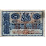 Scotland, British Linen Bank 20 Pounds dated 6th August 1935, handsigned by accountant, serial Y/3