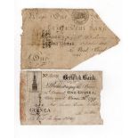 Provincial Banks (2), Berwick Bank 1 Guinea dated 24th December 1799, serial No. B5119 for