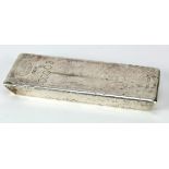 Silver bar (100oz) by Johnson & Matthey. Very low number "00003"