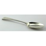 George III silver Old English pattern tablespoon. Maker T.E.G.S. London, 1771 (probably). Weighs 2oz