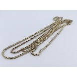 Ladies 9ct "muff" chain. Approx 22.4g