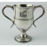 George III silver two handled cup made by Peter, Ann & William Bateman - hallmarked PB, AB & WB (