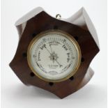 Propeller boss barometer, dial reads 'J. H. Stewart, 54 Corn Hill, London', height 29cm, width