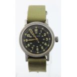 Waltham Military wristwatch 'Type A 17, Specification MIL-W-6433…, Serial no. 67687…', on a green