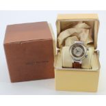 Gents Louis Vuitton Automatic Tambour wristwatch, in its original box with booklet, watch working