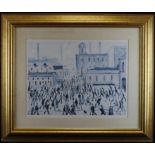 After Lowry, Stephen Lawrence. Limited edition (no. 447/850) giclee print titled, 'Going to Work'.