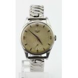 Gents Longines manual wind wristwatch circa late 1950s. Working when catalogued but presentationally