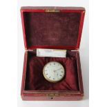 Recordon (Louis). A Georgian coach watch by by Louis Recordon, white enamel dial with Roman numerals