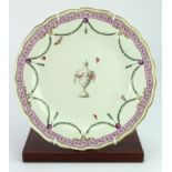 Royal Crown Derby Plate – From the estate of Bishton Hall Staffordshire. Painted urn with floral