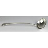 George III Birmingham Old English pattern silver soup ladle - hallmarked B&S (probably Edward