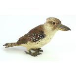 Cold painted bronze depicting a Kookaburra, height 70mm, length 120mm