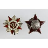 Russian CCCP Red star for Bravery 3336443 and Order of Patriotic War 2917925.